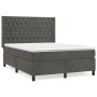 Boxspringbett mit dunkelgrauer Samtmatratze 140x200 cm von vidaXL, Betten und Lattenroste - Ref: Foro24-3132862, Preis: 520,6...