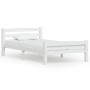 Estructura de cama sin colchón madera de pino blanco 100x200 cm