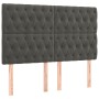 Boxspringbett mit dunkelgrauer Samtmatratze 140x200 cm von vidaXL, Betten und Lattenroste - Ref: Foro24-3132862, Preis: 520,6...