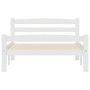 Estructura de cama sin colchón madera de pino blanco 100x200 cm