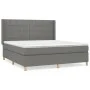 Box spring bed with dark gray fabric mattress 160x200 cm by vidaXL, Beds and slatted bases - Ref: Foro24-3132002, Price: 577,...