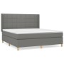 Boxspringbett mit dunkelgrauer Stoffmatratze 160x200 cm von vidaXL, Betten und Lattenroste - Ref: Foro24-3132002, Preis: 573,...