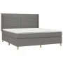 Box spring bed with dark gray fabric mattress 160x200 cm by vidaXL, Beds and slatted bases - Ref: Foro24-3132002, Price: 577,...