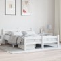 Estructura de cama sin colchón madera de pino blanco 120x200 cm