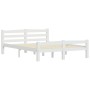 Estructura de cama sin colchón madera de pino blanco 120x200 cm
