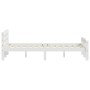 Estructura de cama sin colchón madera de pino blanco 120x200 cm