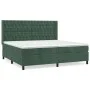 Box spring bed with dark green velvet mattress 200x200 cm by vidaXL, Beds and slatted bases - Ref: Foro24-3132882, Price: 804...