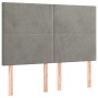 Box spring bed with light gray velvet mattress 140x190 cm by vidaXL, Beds and slatted bases - Ref: Foro24-3132555, Price: 549...