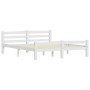 Estructura de cama sin colchón madera de pino blanco 160x200 cm