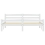 Estructura de cama sin colchón madera de pino blanco 160x200 cm