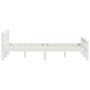 Estructura de cama sin colchón madera de pino blanco 160x200 cm