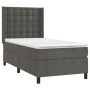 Cama box spring con colchón terciopelo gris oscuro 90x200 cm de vidaXL, Camas y somieres - Ref: Foro24-3132898, Precio: 337,4...