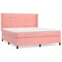 Box spring bed with pink velvet mattress 180x200 cm by vidaXL, Beds and slatted bases - Ref: Foro24-3132698, Price: 554,70 €,...