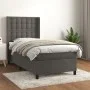 Cama box spring con colchón terciopelo gris oscuro 90x190 cm de vidaXL, Camas y somieres - Ref: Foro24-3132892, Precio: 321,9...