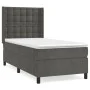 Box spring bed with dark gray velvet mattress 90x190 cm by vidaXL, Beds and slatted bases - Ref: Foro24-3132892, Price: 317,2...