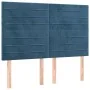 Box spring bed with dark blue velvet mattress 140x190 cm by vidaXL, Beds and slatted bases - Ref: Foro24-3132739, Price: 499,...