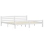 Estructura de cama sin colchón madera maciza de pino 200x200 cm
