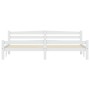 Estructura de cama sin colchón madera maciza de pino 200x200 cm