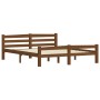 Estructura cama sin colchón madera pino marrón miel 160x200 cm