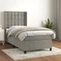 Box spring bed with light gray velvet mattress 90x190 cm by vidaXL, Beds and slatted bases - Ref: Foro24-3132891, Price: 330,...