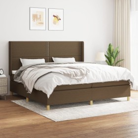 Boxspringbett mit dunkelbrauner Stoffmatratze 200x200 cm von vidaXL, Betten und Lattenroste - Ref: Foro24-3131940, Preis: 641...