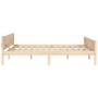 Estructura de cama sin colchón madera maciza de pino 120x200 cm