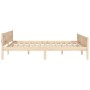 Estructura de cama sin colchón madera maciza de pino 140x200 cm