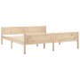 Estructura de cama sin colchón madera maciza de pino 180x200 cm