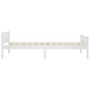 Estructura de cama sin colchón madera de pino blanco 100x200 cm