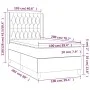 Box spring bed with dark green velvet mattress 100x200 cm by vidaXL, Beds and slatted bases - Ref: Foro24-3132846, Price: 384...