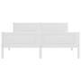Estructura de cama sin colchón madera de pino blanco 120x200 cm