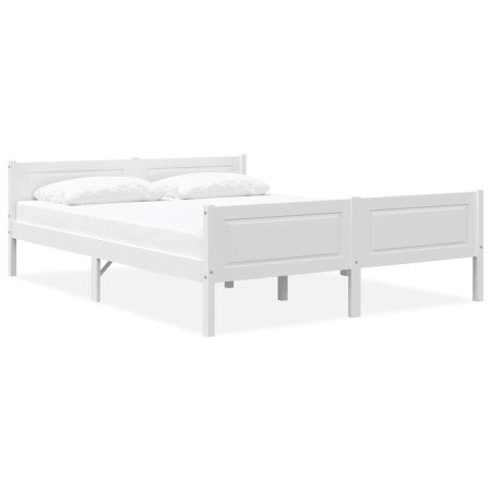 Estructura de cama sin colchón madera de pino blanco 140x200 cm en Camas y somieres | Comprar online en Foro24