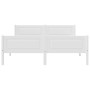Estructura de cama sin colchón madera de pino blanco 140x200 cm