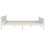 Estructura de cama sin colchón madera de pino blanco 140x200 cm