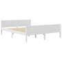 Estructura de cama sin colchón madera de pino blanco 160x200 cm