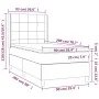 Box spring bed with black velvet mattress 90x200 cm by vidaXL, Beds and slatted bases - Ref: Foro24-3132659, Price: 325,04 €,...