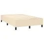 Box spring bed with mattress and LED cream fabric 120x200 cm by vidaXL, Beds and slatted bases - Ref: Foro24-3134706, Price: ...
