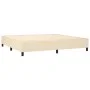 Box spring bed mattress and LED lights cream fabric 200x200 cm by vidaXL, Beds and slatted bases - Ref: Foro24-3134906, Price...