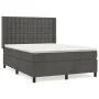 Cama box spring con colchón terciopelo gris oscuro 140x200 cm de vidaXL, Camas y somieres - Ref: Foro24-3132922, Precio: 498,...