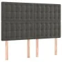 Box spring bed with dark gray velvet mattress 140x200 cm by vidaXL, Beds and slatted bases - Ref: Foro24-3132922, Price: 490,...