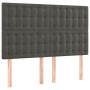 Boxspringbett mit dunkelgrauer Samtmatratze 140x200 cm von vidaXL, Betten und Lattenroste - Ref: Foro24-3132922, Preis: 510,5...