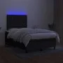 Box spring bed with LED mattress black fabric 120x200 cm by vidaXL, Beds and slatted bases - Ref: Foro24-3135103, Price: 456,...