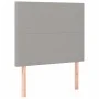 Box spring bed mattress and LED lights light gray fabric 100x200 cm by vidaXL, Beds and slatted bases - Ref: Foro24-3134693, ...