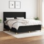 Box spring bed with black fabric mattress 180x200 cm by vidaXL, Beds and slatted bases - Ref: Foro24-3131851, Price: 672,92 €...