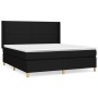 Box spring bed with black fabric mattress 180x200 cm by vidaXL, Beds and slatted bases - Ref: Foro24-3131851, Price: 672,92 €...