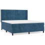 Boxspringbett mit dunkelblauer Samtmatratze 180x200 cm von vidaXL, Betten und Lattenroste - Ref: Foro24-3132817, Preis: 623,9...