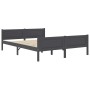 Estructura de cama sin colchón madera de pino gris 120x200 cm