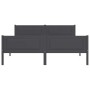 Estructura de cama sin colchón madera de pino gris 120x200 cm