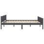 Estructura de cama sin colchón madera de pino gris 120x200 cm