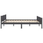Estructura de cama sin colchón madera de pino gris 140x200 cm